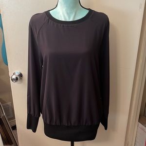 Fabletics Lola Black Long Sleeved Pullover